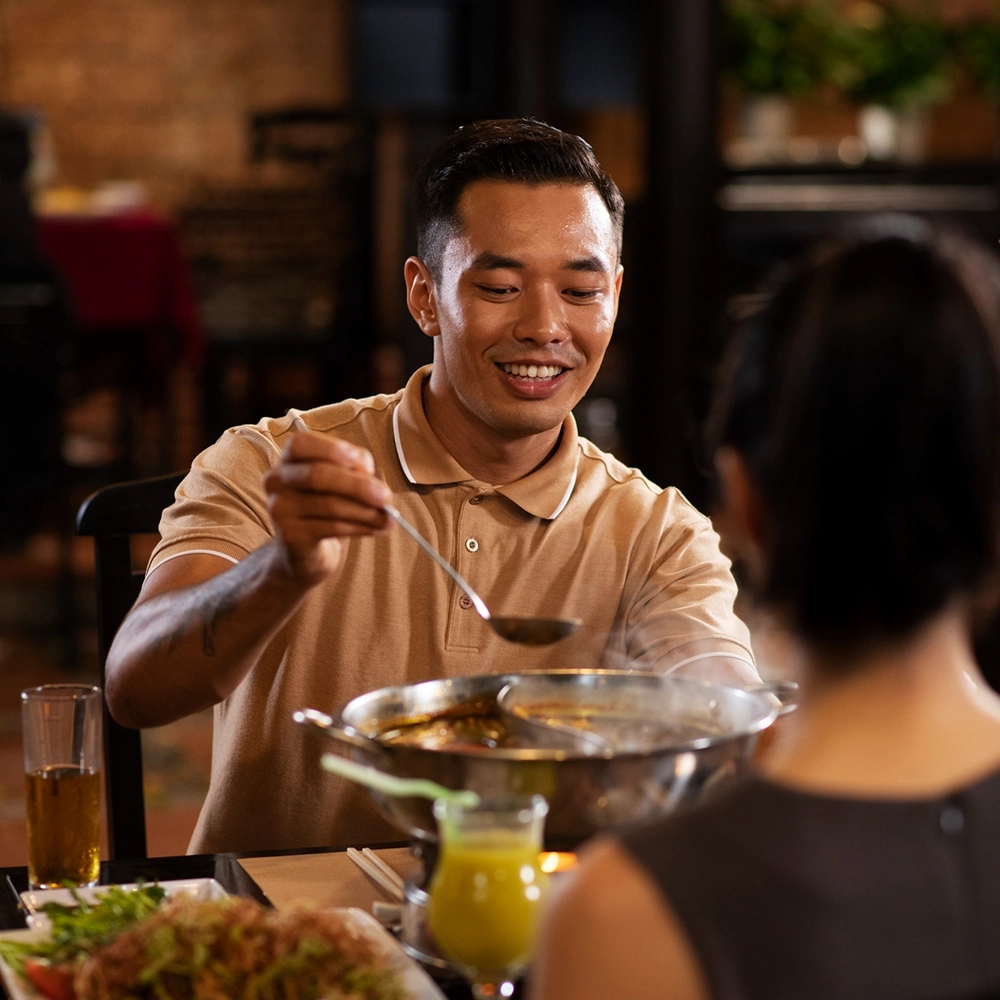 Café and Dining Lounge at Amali Villas